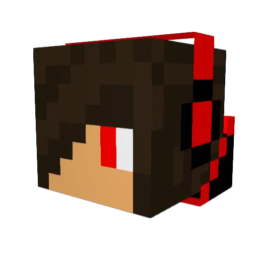 MinecraftPursuer Minecraft avatar head, 3D render