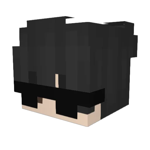 MinecraftSergio7 Minecraft avatar head, 3D render