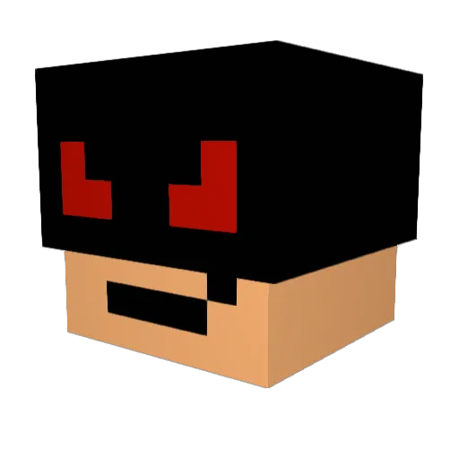 MinecraftSeveren Minecraft avatar head, 3D render