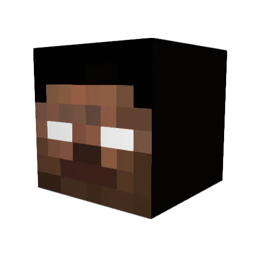 MinecraftSkyz Minecraft avatar head, 3D render