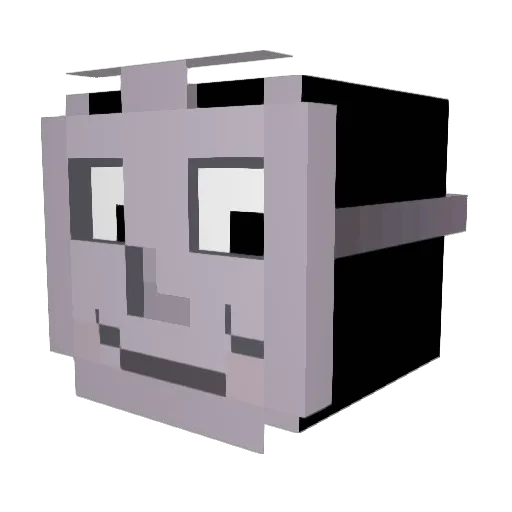 MinecraftSlaves Minecraft avatar head, 3D render