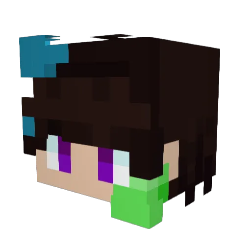 MinecraftSpazz Minecraft avatar head, 3D render
