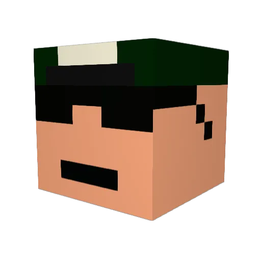 MinecraftYasser Minecraft avatar head, 3D render