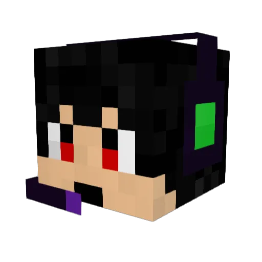 Minecraft_1995 Minecraft avatar head, 3D render