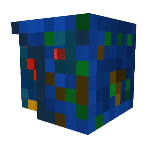 Minecraft_76 Minecraft avatar head, 3D render