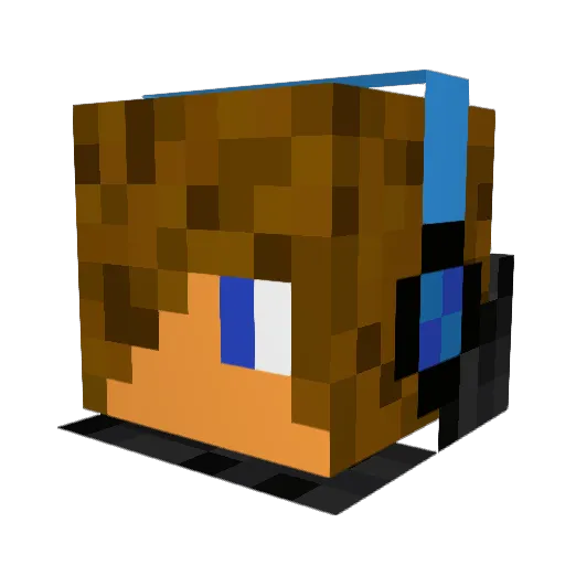 Minecraft_Chriss Minecraft avatar head, 3D render
