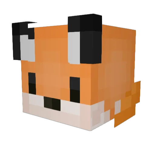 Minecraft_Ginger Minecraft avatar head, 3D render