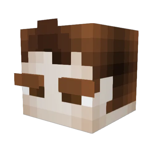 Minecraft_Gris Minecraft avatar head, 3D render