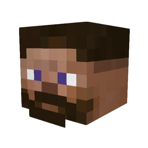 Minecraft_II Minecraft avatar head, 3D render