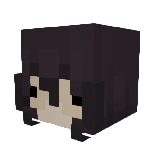 Minecraft_Rat Minecraft avatar head, 3D render