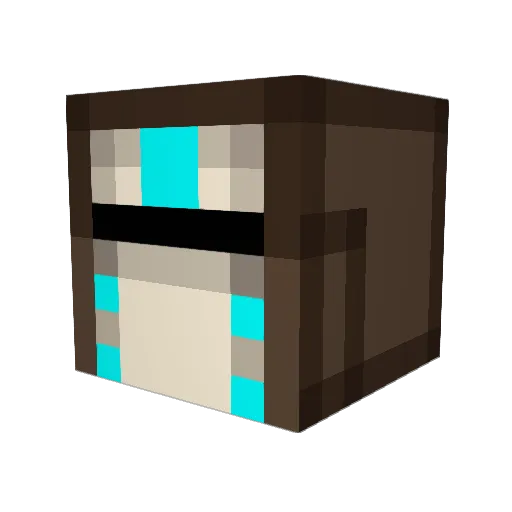 Minecraft_troll Minecraft avatar head, 3D render