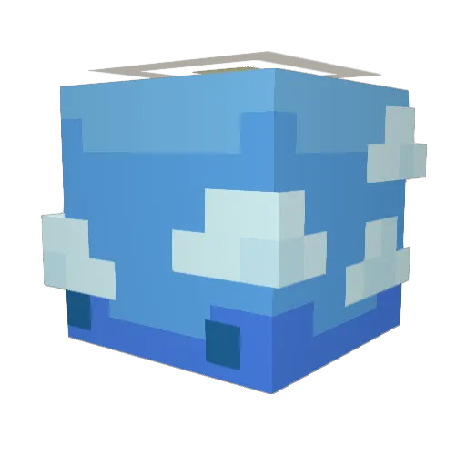 Minecraft_v2 Minecraft avatar head, 3D render