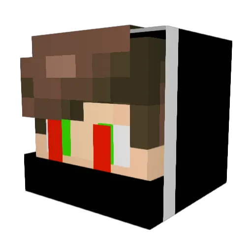 Minecrafter1402 Minecraft avatar head, 3D render