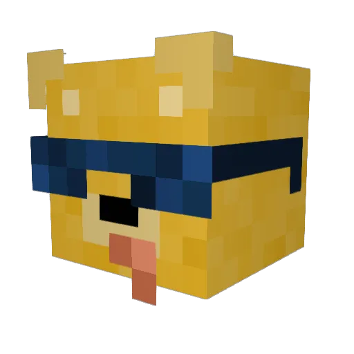 Minecrafter66 Minecraft avatar head, 3D render