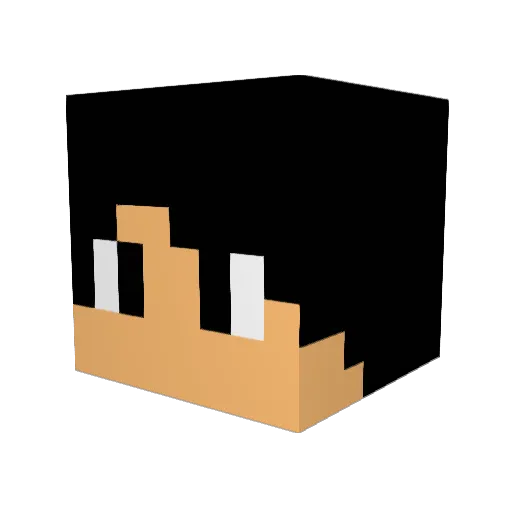 MinecrafterFlo97 Minecraft avatar head, 3D render