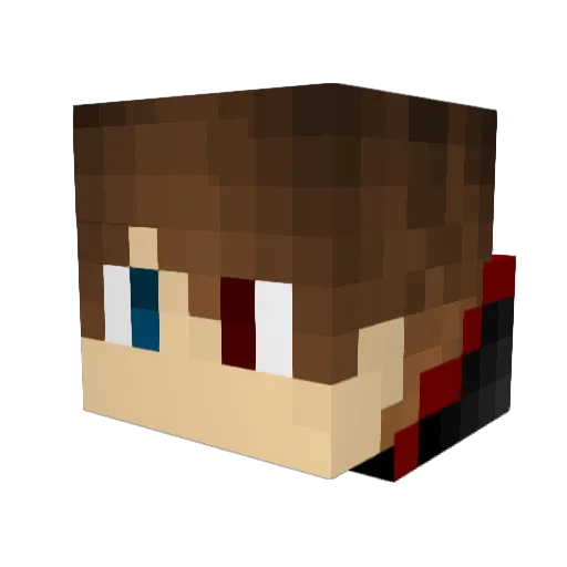 Minecrafter_GC Minecraft avatar head, 3D render