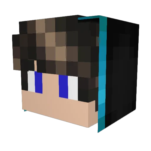 Minecrafterenzo Minecraft avatar head, 3D render