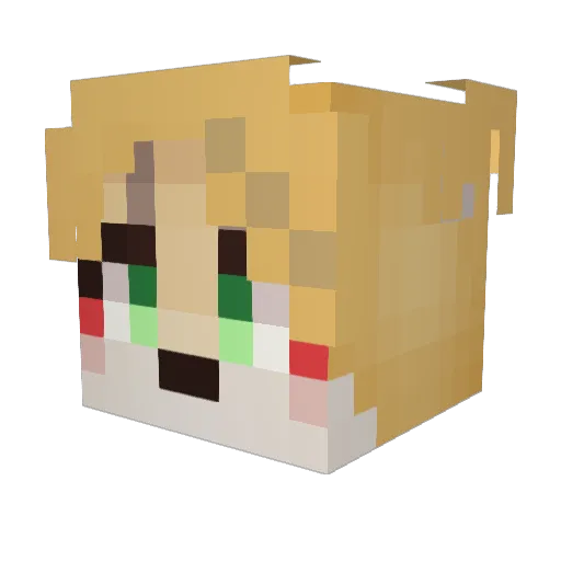 Minecraftfan357 Minecraft avatar head, 3D render