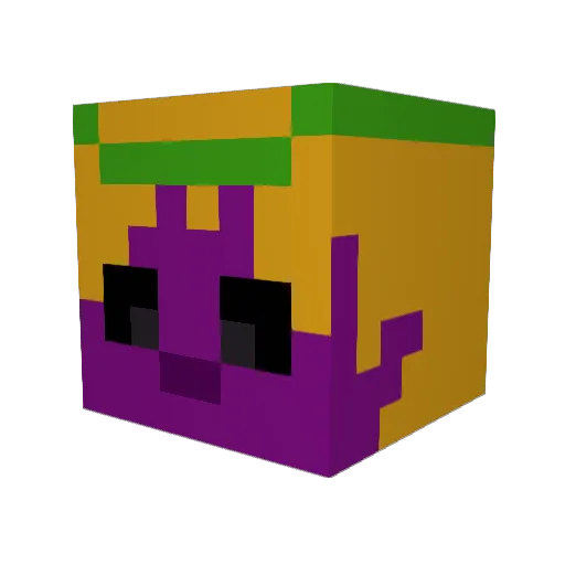 Minecraftitor Minecraft avatar head, 3D render