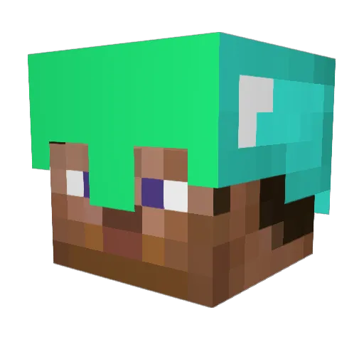 Minecraftking900 Minecraft avatar head, 3D render