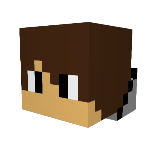Minecraftler_99 Minecraft avatar head, 3D render