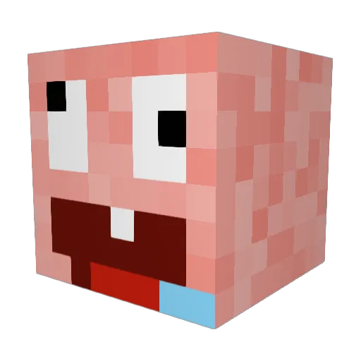 Minecraftman0113 Minecraft avatar head, 3D render