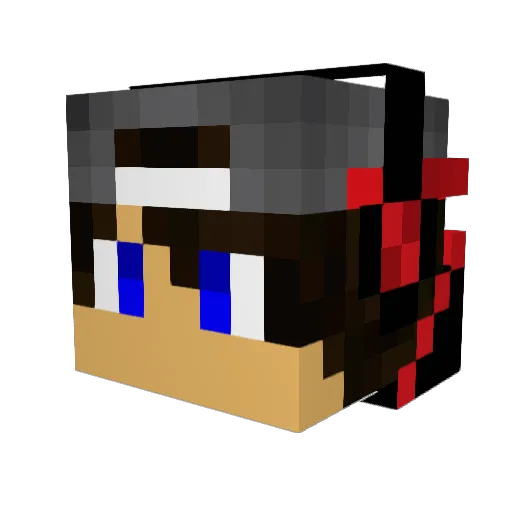 Minecraftzocker Minecraft avatar head, 3D render