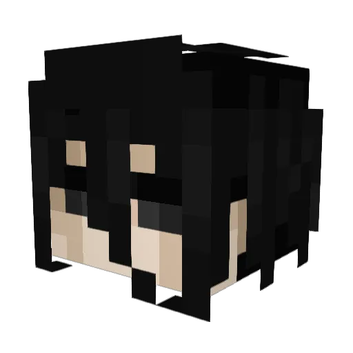 Minecreep17 Minecraft avatar head, 3D render