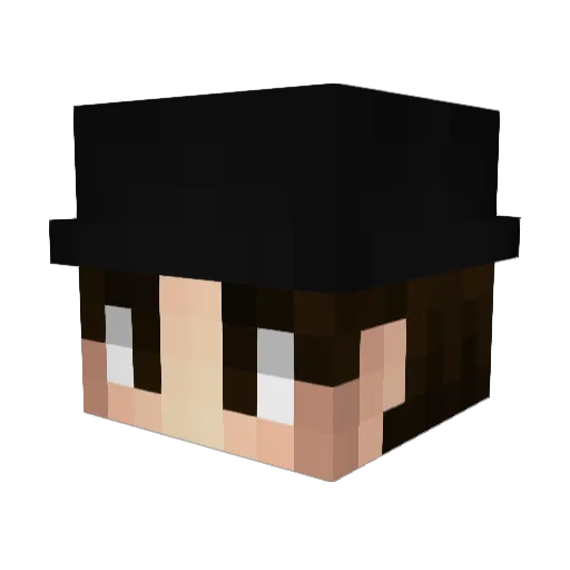Minedemix Minecraft avatar head, 3D render