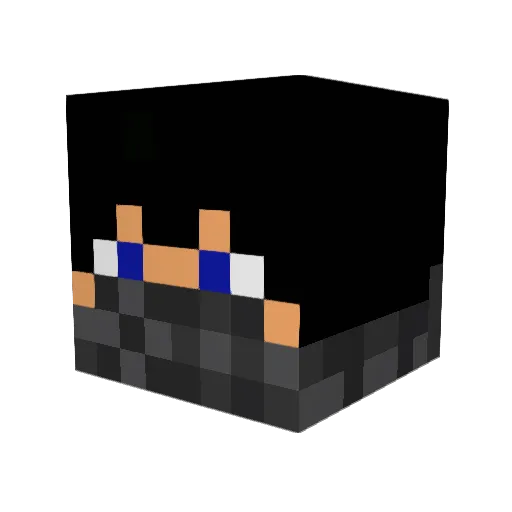 Mineface18 Minecraft avatar head, 3D render