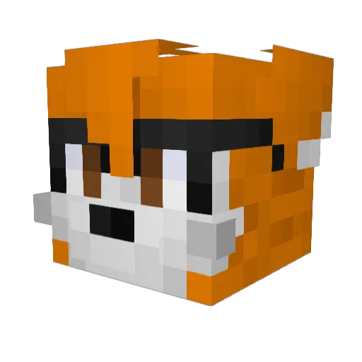 Minefighters2011 Minecraft avatar head, 3D render
