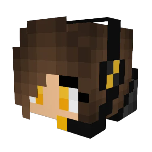 Mineflyer_3 Minecraft avatar head, 3D render