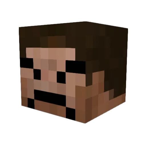 MineforDiamonds9 Minecraft avatar head, 3D render