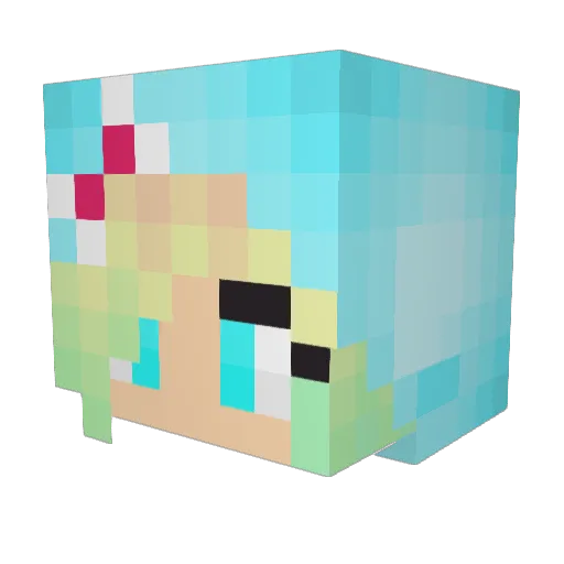 Minefreak87 Minecraft avatar head, 3D render