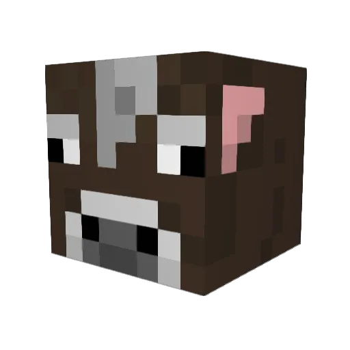 Minegigant Minecraft avatar head, 3D render