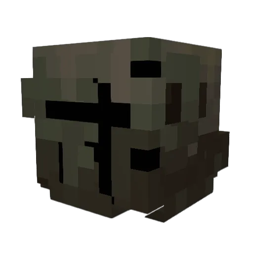 Minegoodd Minecraft avatar head, 3D render