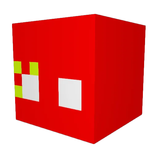 MineiroPvP Minecraft avatar head, 3D render