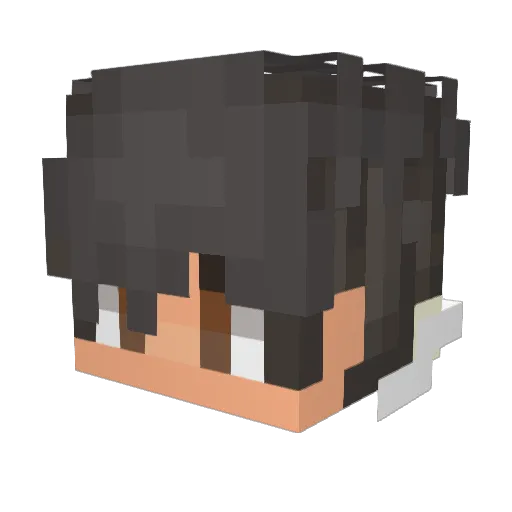 MinejustHD11 Minecraft avatar head, 3D render