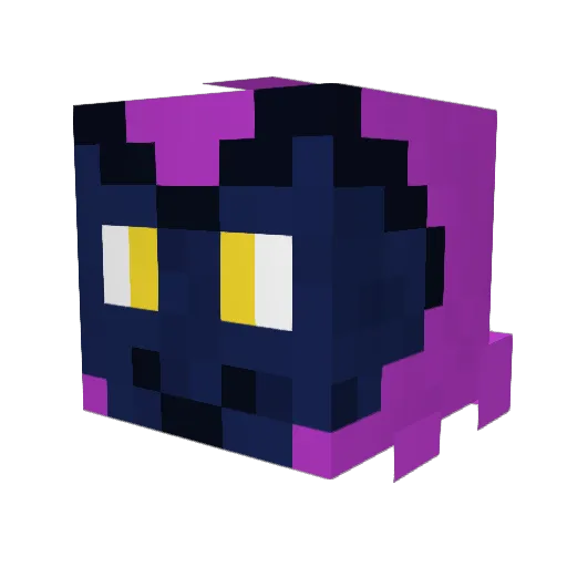 Minekachu Minecraft avatar head, 3D render