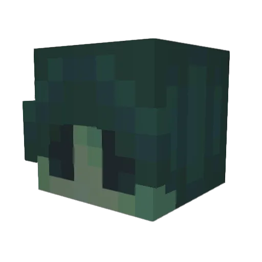 Mineluke_ Minecraft avatar head, 3D render
