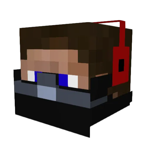 Minemaster30 Minecraft avatar head, 3D render