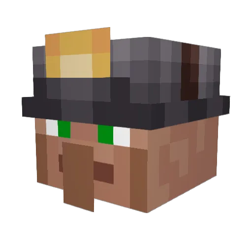 MinenJohnny Minecraft avatar head, 3D render