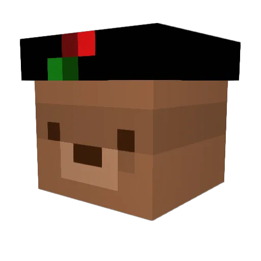 Minenarbeiter_03 Minecraft avatar head, 3D render