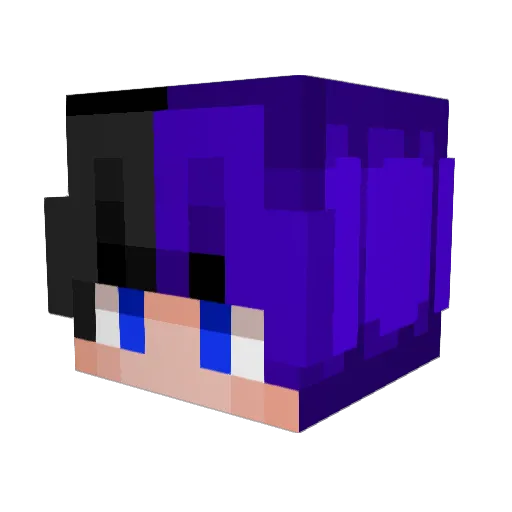 Mineo33 Minecraft avatar head, 3D render