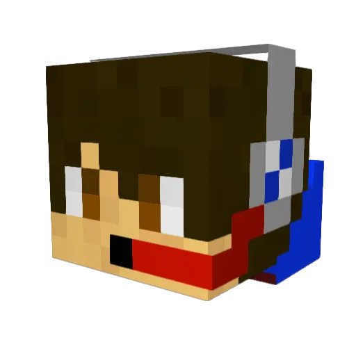 MineplayerYT Minecraft avatar head, 3D render