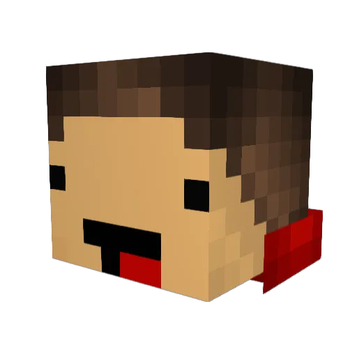 MineplexMC Minecraft avatar head, 3D render