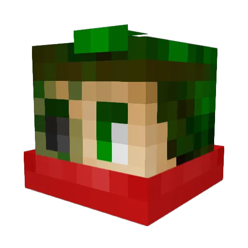 MineplexPinger Minecraft avatar head, 3D render