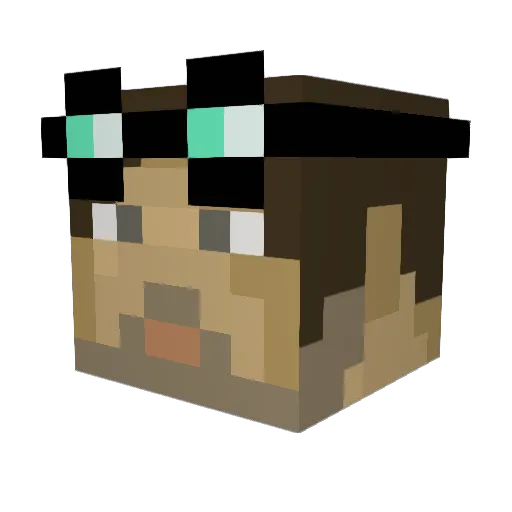 Mineplexer__ Minecraft avatar head, 3D render
