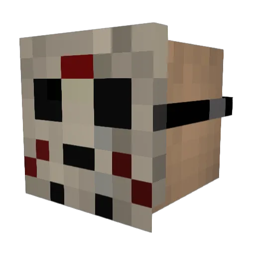 Minequaft Minecraft avatar head, 3D render