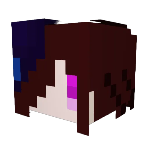Miner1102_7z Minecraft avatar head, 3D render